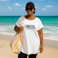 Limited-Edition Dipped-Hem T-Shirt
