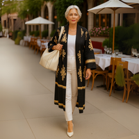 Thistle Print Long Duster Jacket
