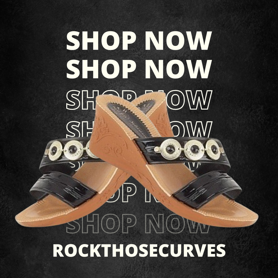 ROCKTHOSECURVES BLACK LIGHTWEIGHT WEDGE MULES SANDALSBlack / UK 4