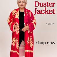 ROCKTHOSECURVES THISTLE PRINT LONG DUSTER JACKET