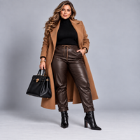 Faux Leather Very Stretchy Magic Trousers / Jeans
