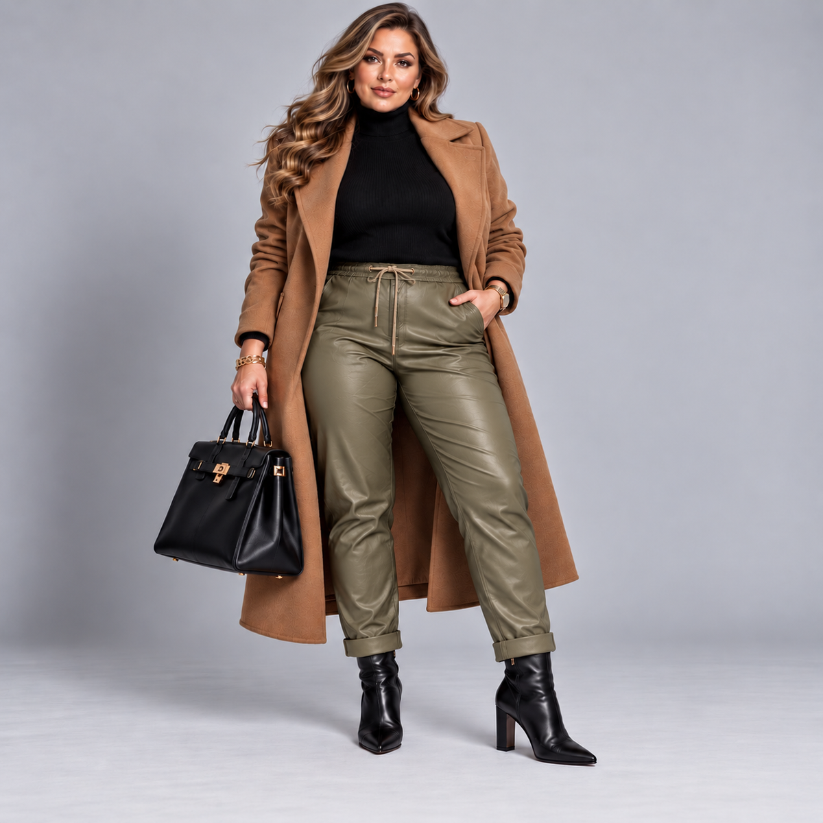 Faux Leather Very Stretchy Magic Trousers / Jeans