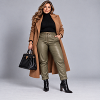 Faux Leather Very Stretchy Magic Trousers / Jeans