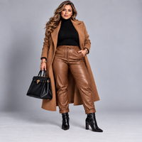 Faux Leather Very Stretchy Magic Trousers / Jeans