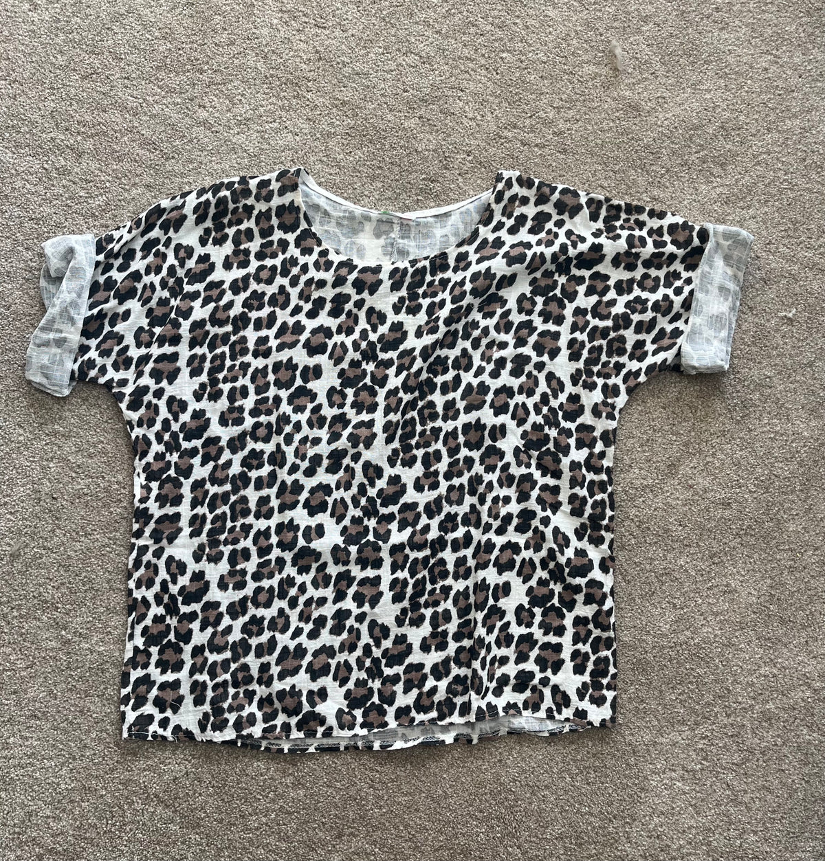 cheetah print top