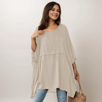 ROCKTHOSECURVES OVERSIZED LONG LENGTH KAFTAN / BLOUSE