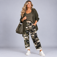 Camoflague Print Joggers with Pockets