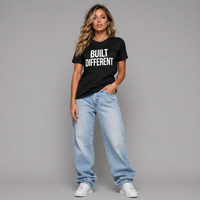 Long Cotton T-shirt with Built Different Logo