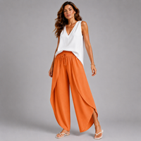 Soft Drape Waterfall Palazzo Trousers
