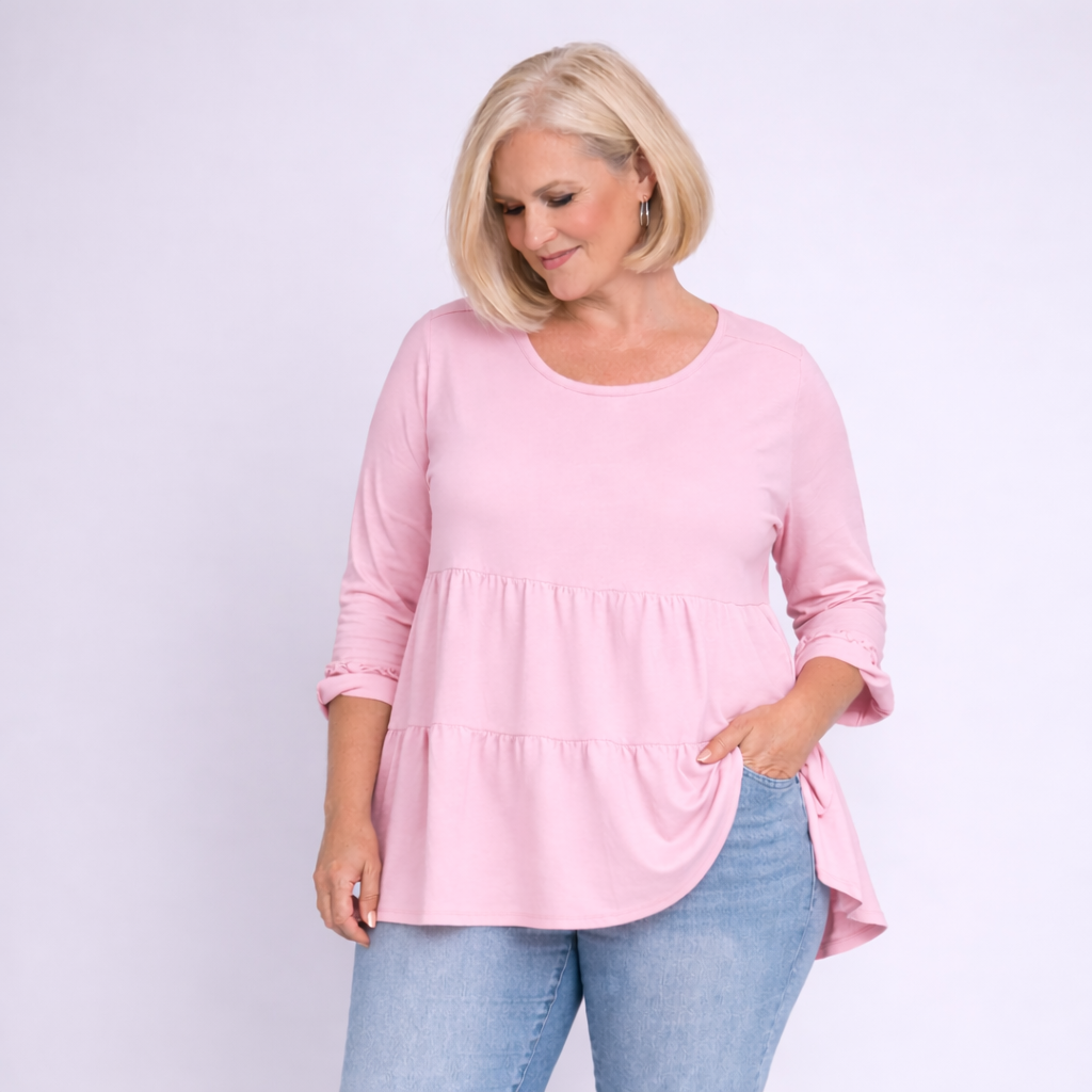 Layered Cotton Tunic – Swing Top Style