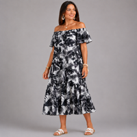 leaf pattern dress (toscana)
