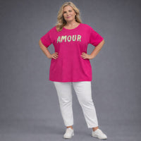 Studded Short Sleeve Cotton T-Shirt