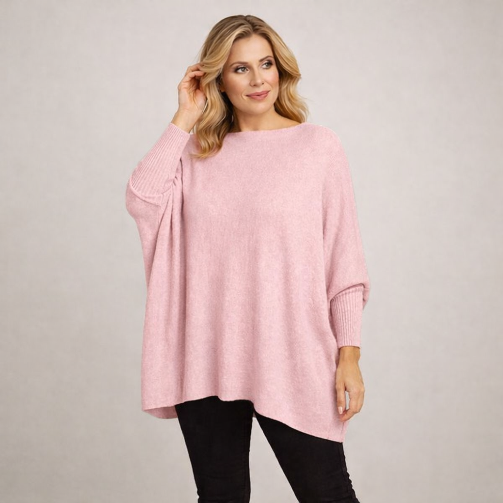 Super Soft Oversized Slash Neck Jumper