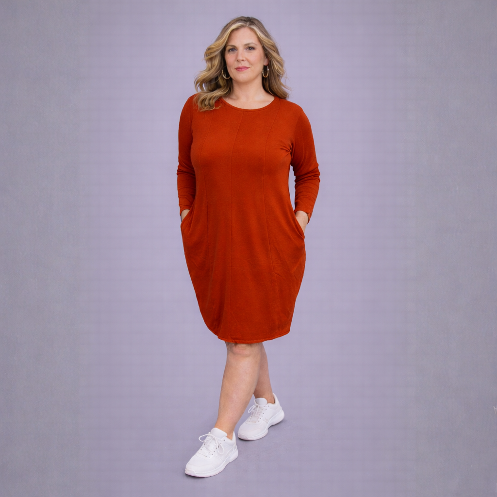 Super Soft jumper Dress with Side Pockets