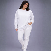 Plain Loose Fitting Longer Length Sweatshirt