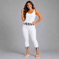 3/4 Length Capri Leggings with feature panels