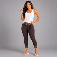 3/4 Length Capri Leggings with feature panels