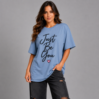 Long T-shirt with Just Be You Logo