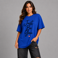 Long T-shirt with Just Be You Logo