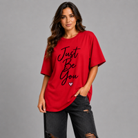 Long T-shirt with Just Be You Logo