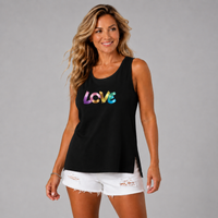 Sleeveless  “LOVE” Logo Cut-Side Vest