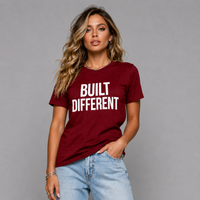 Long Cotton T-shirt with Built Different Logo