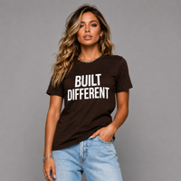 Long Cotton T-shirt with Built Different Logo