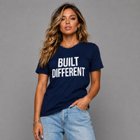 Long Cotton T-shirt with Built Different Logo