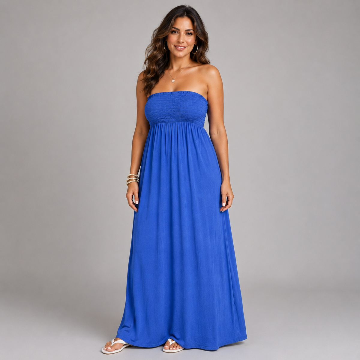 Strapless Boob Tube Maxi Dress