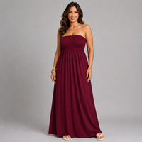Strapless Boob Tube Maxi Dress