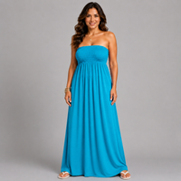 Strapless Boob Tube Maxi Dress
