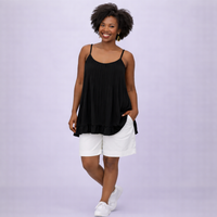 Pleated Strappy Swing Top / Vest