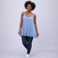 Pleated Strappy Swing Top / Vest