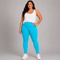 High Waisted Plain Leggings