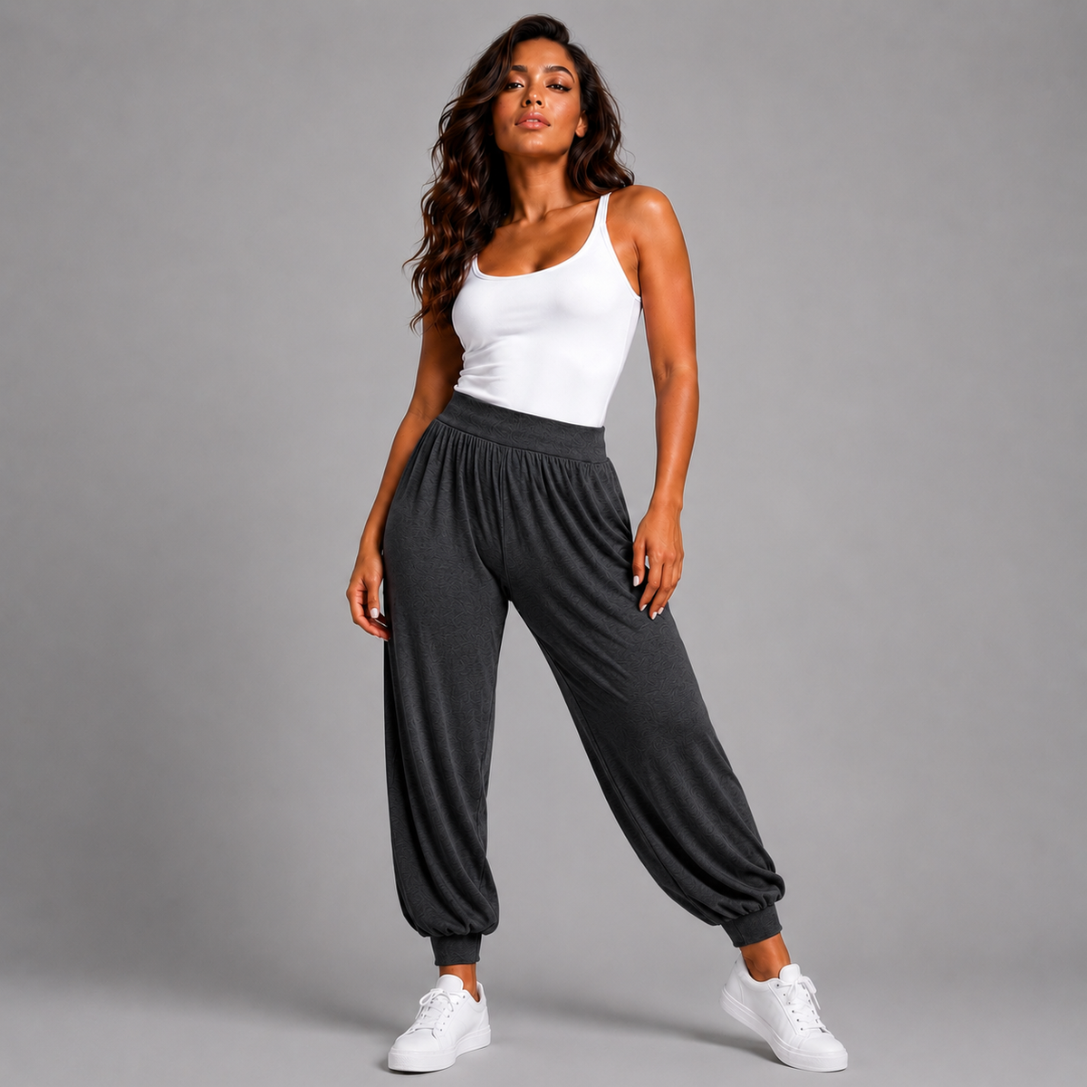 Soft Stretchy High Waist Harem Pants