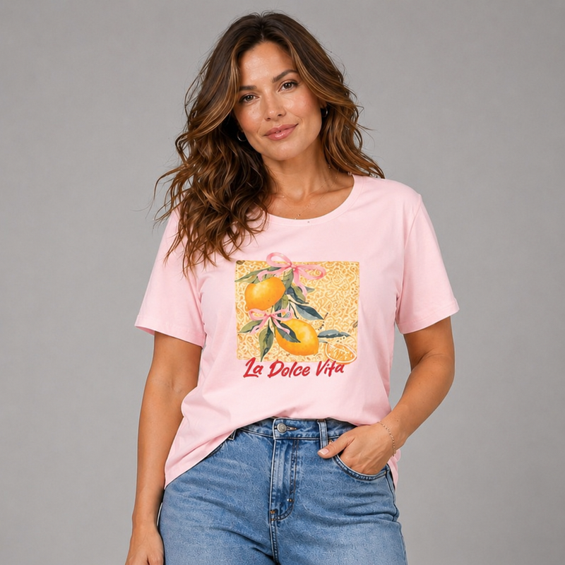 Oversized T-shirt with Lemon Print