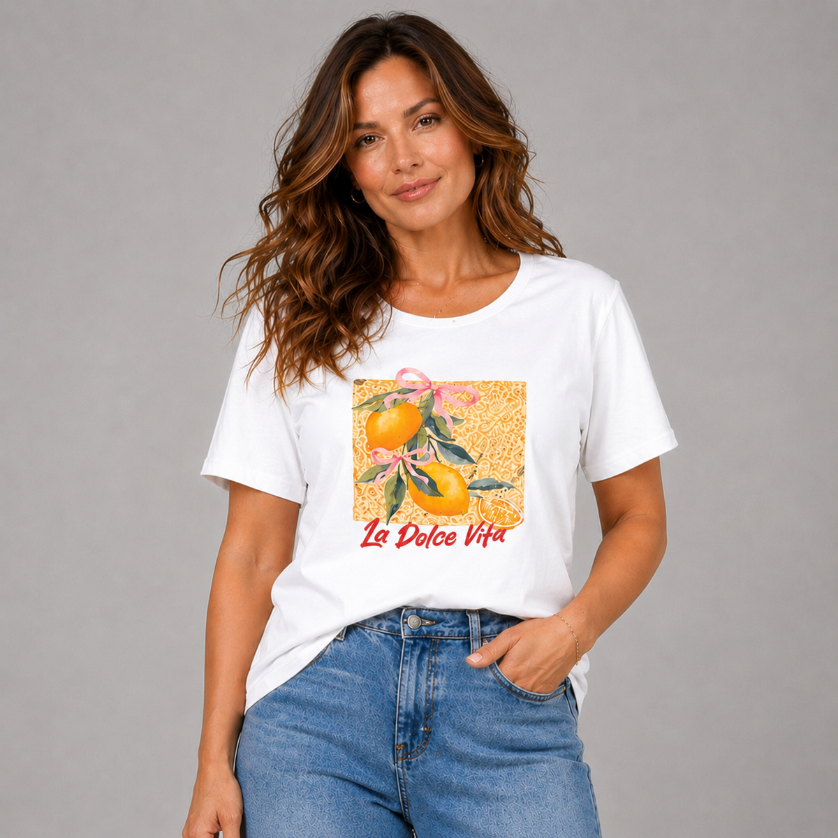 Oversized T-shirt with Lemon Print