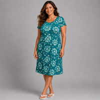 Short Sleeve Floral T‑Shirt Dress