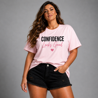 Long T-shirt with Confidence Looks Good