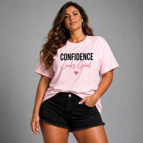 Long T-shirt with Confidence Looks Good