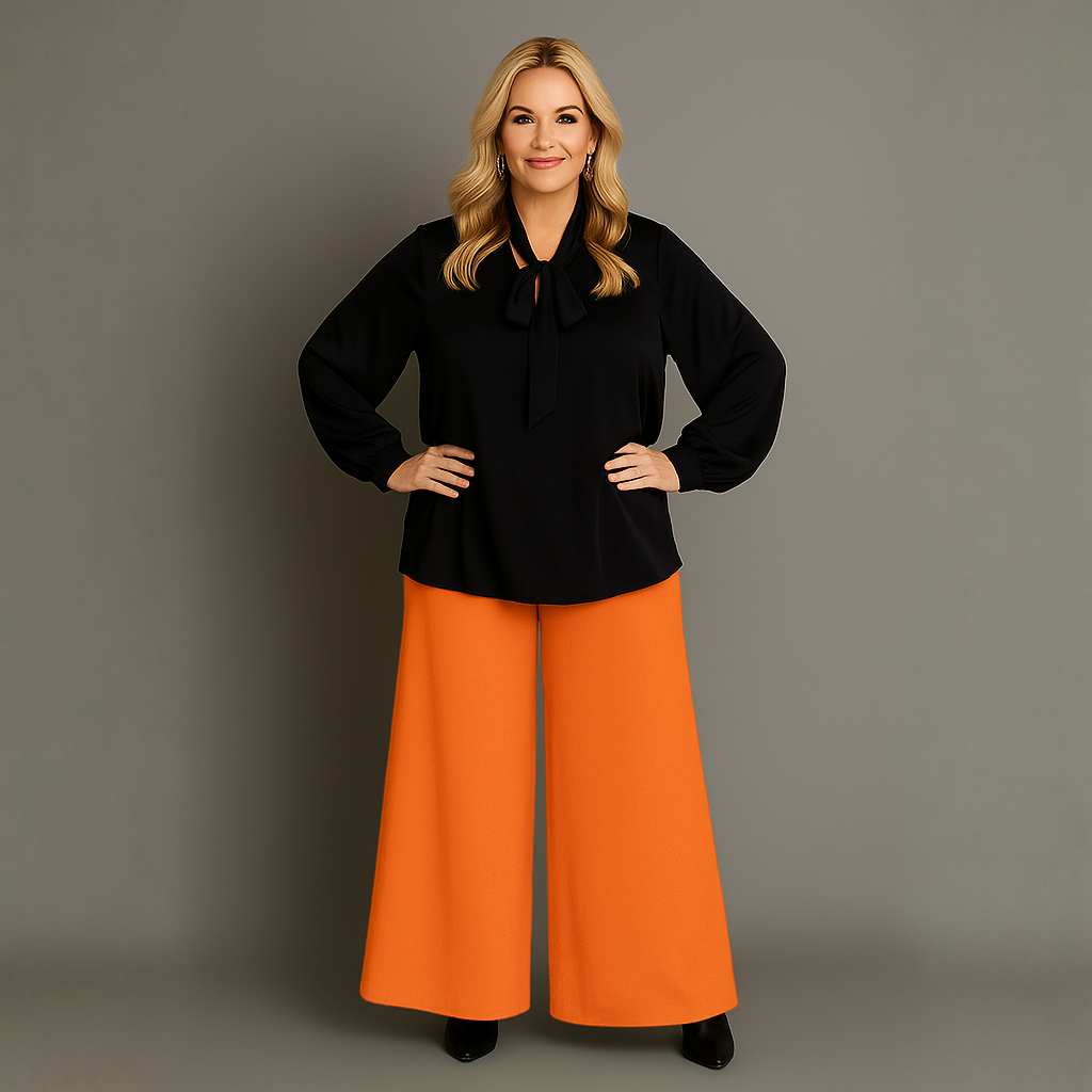 Wide Leg High Waist Palazzo Trousers