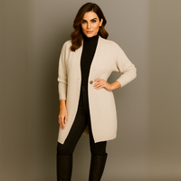 Single Button Knitted Cardigan