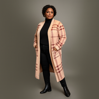Checked Duster Cardigan