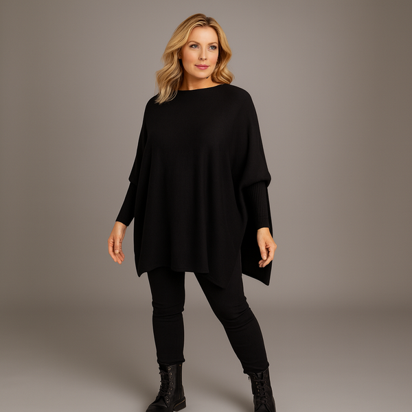 Super Soft Oversized Slash Neck Jumper