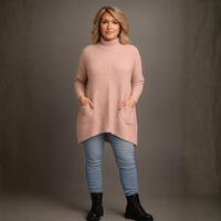 Luxury Basketweave Pattern Pocket Jumper