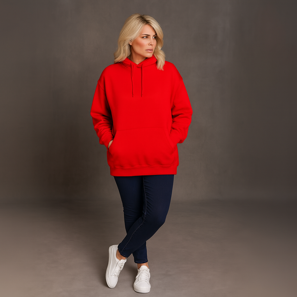 Oversized Cotton Long Hoodie