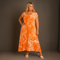 Pleated Tiger Print Maxi Dress