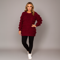 Tassel Covered Long Length Jumper