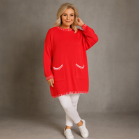 Turtle Neck Long Jumper Dress