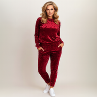 Luxurious Crushed Velvet Tracksuit